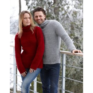 Patron tricot - Pull femme et homme en motif semi-verni Patron tricot - Pull femme et homme en motif semi-verni