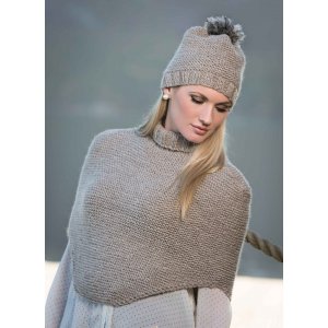 Patron tricot - Poncho et bonnet (1309-6) Patron tricot - Poncho et bonnet (1309-6)