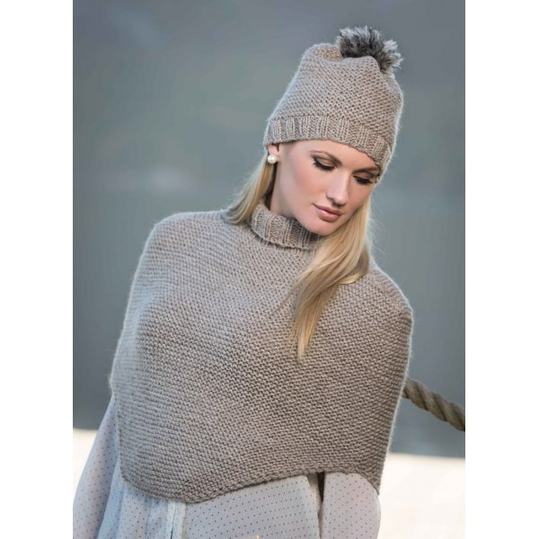 Patron tricot - Poncho et bonnet (1309-6)