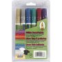 Stylos Deco Textile - 3 mm - couleurs pailletes - 6 pcs
