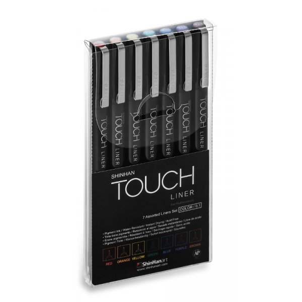 Touch Fineliner 0,1 mm - 7 couleurs