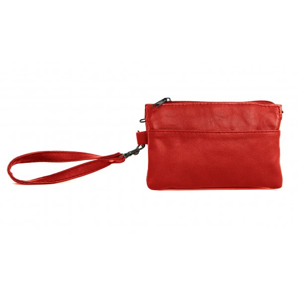 Sac de rangement en cuir nappa d\\\'agneau Sac de rangement en cuir nappa d\\\'agneau