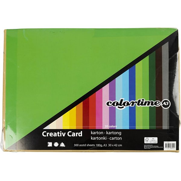 Creativ Carton - couleurs m�lang�es - A3 - 300 pcs