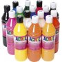 Peinture acrylique - couleurs primaires - 15x500 ml