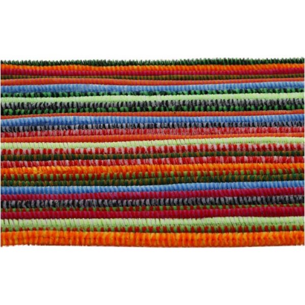 Cure-pipe - 6 mm - couleurs mlanges - ray - 30 pcs