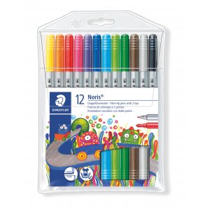 Stylos fibre Noris Club Duo - 12 stylos Stylos fibre Noris Club Duo - 12 stylos