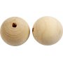 Perles en bois - 50 mm - 20 pcs