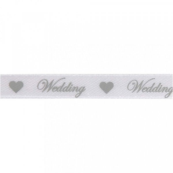 Ruban Satin - Mariage - Blanc