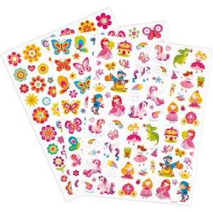 Autocollants contes de fées - papillons et fleurs - 221 pcs Autocollants contes de fées - papillons et fleurs - 221 pcs