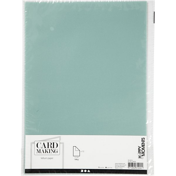 Papier vélin - bleu clair - A4 - 10 feuilles Papier vélin - bleu clair - A4 - 10 feuilles