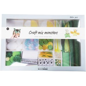Boîte créative, couleurs mélangées, Monstre Boîte créative, couleurs mélangées, Monstre