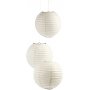 Lampe en papier - Blanc - Ronde - 35 cm