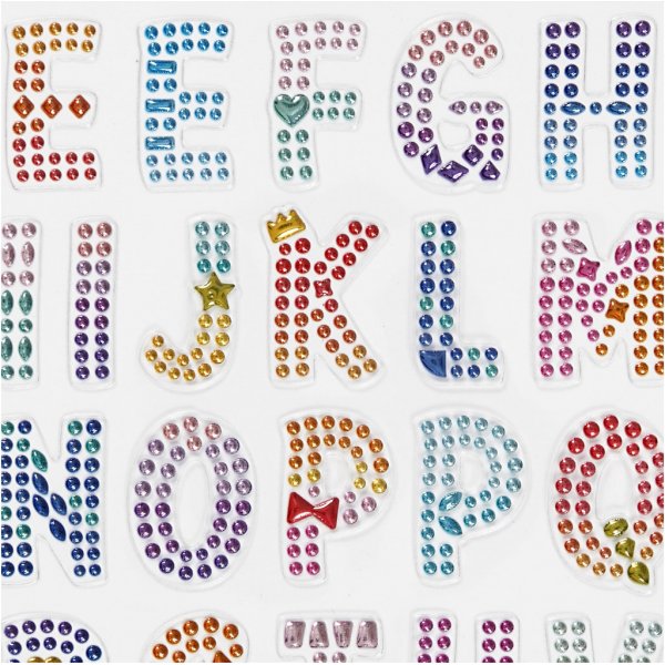 Autocollants diamant - l'alphabet