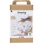 DIY Kit Draw - couleurs pastel - Figures mixtes