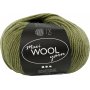Fil de laine - vert olive - 100 g