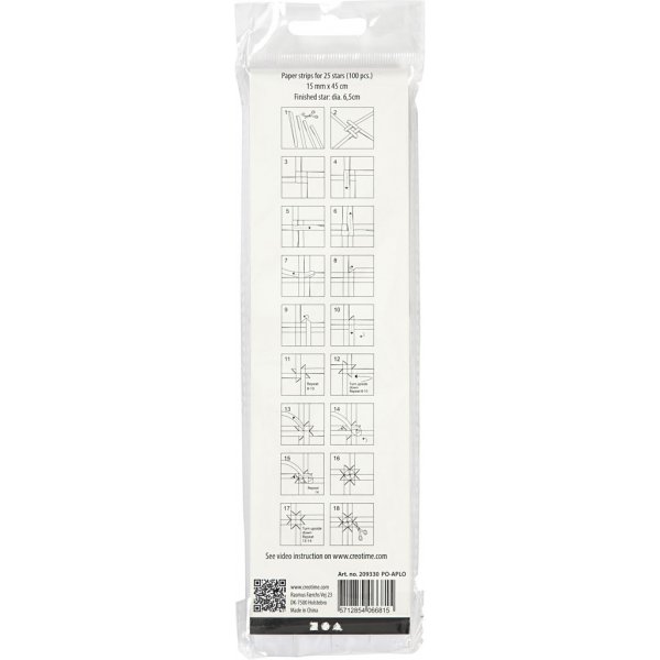 Bandes toiles - blanc - 6,5 cm - 100 bandes