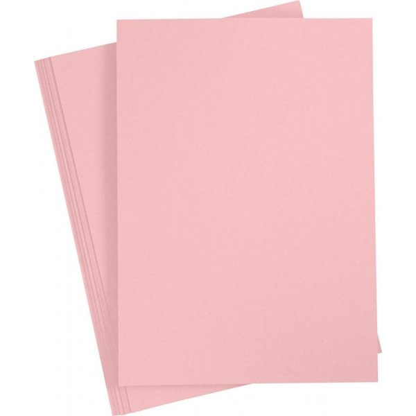 Carton - rouge clair - A4 - 10 pcs