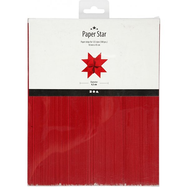 Bandes toiles - rouge - 4,5 cm, 500 bandes