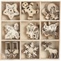 Dcorations en bois - Nol - 45 pcs