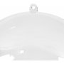 Boule dcorative - transparente - 13,6 cm