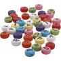 Perles lettres rondes - couleurs mlanges - 25 g