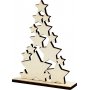 Sapin de Noël aux étoiles - 14,7 x 19,6 cm