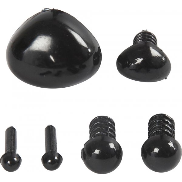 Yeux et nez  modeler - Noir