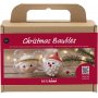 Mini Kit DIY Boules de sapin de Nol - Pre Nol et ange