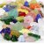Perles en verre - couleurs mélangées - feuille - fleur - 60 g Perles en verre - couleurs mélangées - feuille - fleur - 60 g