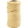 Fil macram, jaune clair, 55 m