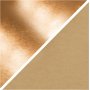 Papier cuir - or rose - uni, feuille - 1 m