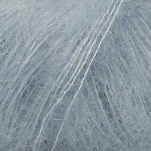 Fil DROPS Kid-Silk Uni Color - 25g - Gris bleu (08) Fil DROPS Kid-Silk Uni Color - 25g - Gris bleu (08)