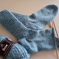 Image client Sox 50g - Turquoise/turquoise foncé/écru (11)