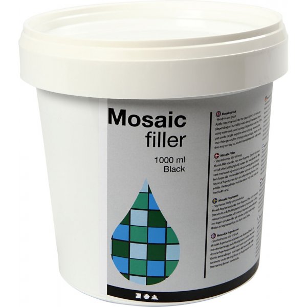 Mortier mosaque - noir - 1000 ml