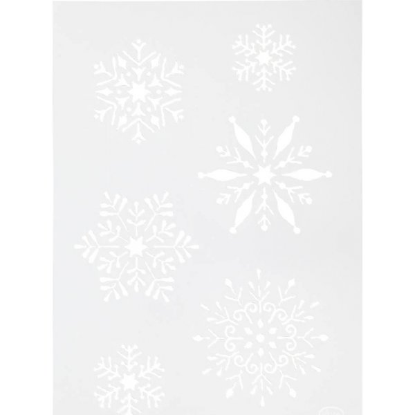 Pochoir - flocon de neige - A4