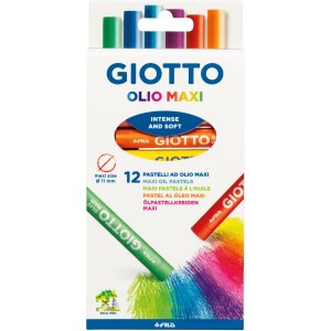 Crayons Giotto Olio Maxi 11mm - paquet de 12 Crayons Giotto Olio Maxi 11mm - paquet de 12