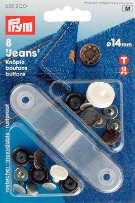 Boutons de jeans en laiton cuivre antique Lagerkrans 14 mm 8 pcs