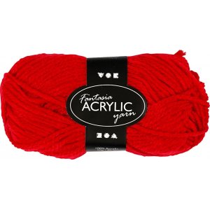 Fil acrylique Fantasia - rouge - 50 g Fil acrylique Fantasia - rouge - 50 g