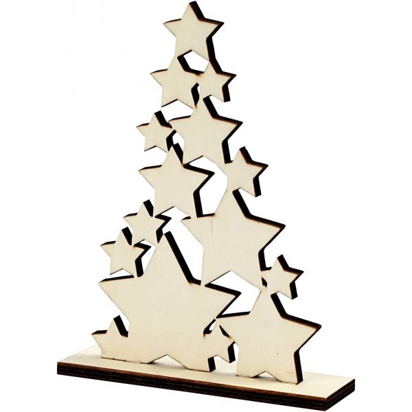 Sapin de Noël aux étoiles - 14,7 x 19,6 cm Sapin de Noël aux étoiles - 14,7 x 19,6 cm