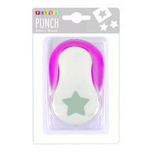 Punch étoile 3,8 cm - Rose/blanc Punch étoile 3,8 cm - Rose/blanc