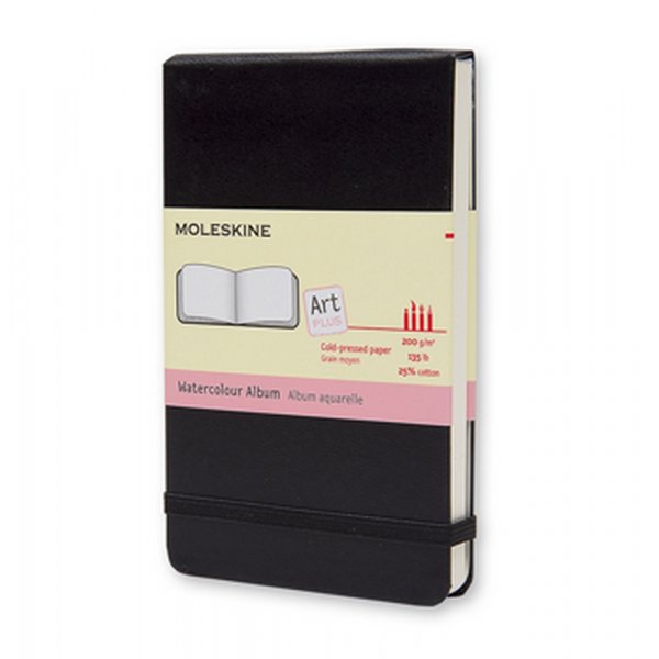 Carnet Aquarelle Poche Uni Dos Rigide - Noir Carnet Aquarelle Poche Uni Dos Rigide - Noir