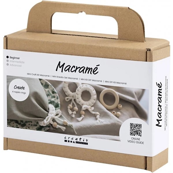 Mini Kit DIY Macram, Rond de serviette