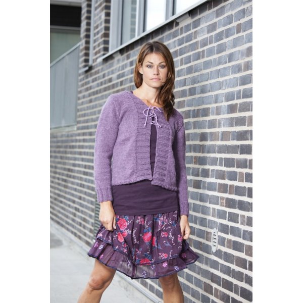 Patron tricot - Cardigan  lacets