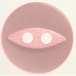 Bouton Rond 2 trous 11 mm 10pcs - Rose avec oeil Bouton Rond 2 trous 11 mm 10pcs - Rose avec oeil