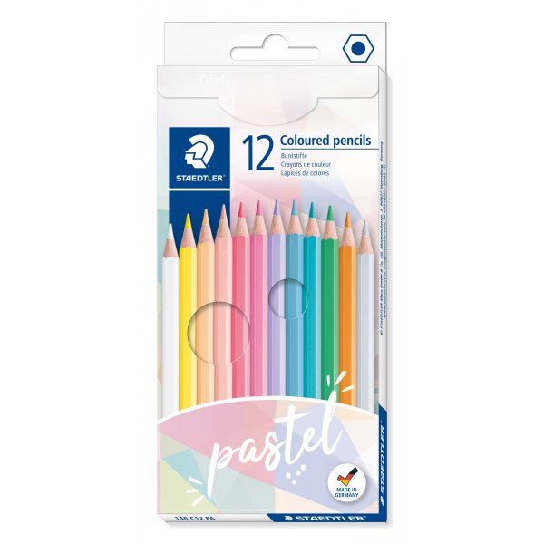 Crayons de couleur Pastel - 12 Crayons