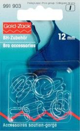 Mélange d'accessoires pour soutien-gorge 12 mm transparent 10 pcs Mélange d'accessoires pour soutien-gorge 12 mm transparent 10 pcs