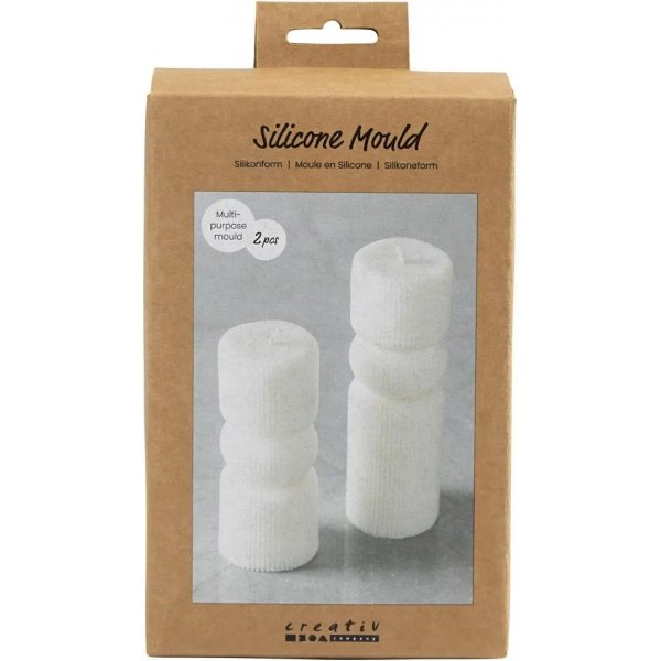 Moule en silicone - Cylindre cannel avec noeud