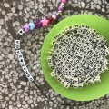 Image client Perles en plastique lettres, cubiques