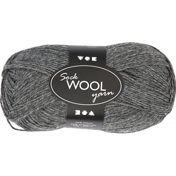 Fil  chaussettes - gris fonc - 50 g