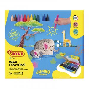 Set de crayons - Jovi - 300 crayons de cire triangulaires en 12 couleurs Set de crayons - Jovi - 300 crayons de cire triangulaires en 12 couleurs